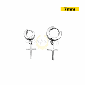 ARGOLA CLICKER AÇO C/ CRUZ 7MM - UNIDADE - Imagem 1