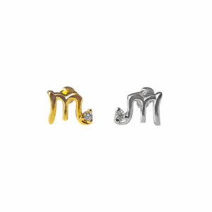 MICRO RETO SIGNO ESCORPIÃO -  BANHADO A OURO - Imagem 1