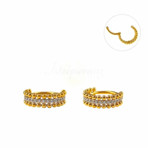 SEGMENTO CLICKER AÇO PVD GOLD INDIANO 3 FILEIRAS - 10MM - Imagem 1
