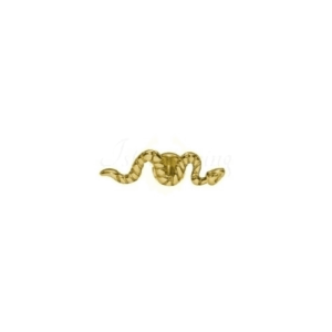 LABRET TITÂNIO PVD GOLD R/I COBRA MENOR - Imagem 1