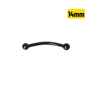 MICRO CURVO TITÂNIO PVD BLACK 1.2 X 14 X 3MM - Imagem 1