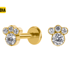 LABRET TITÂNIO R/I PATINHA MÉDIA - PVD GOLD - Imagem 1