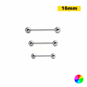 MICRO RETO TITÂNIO NATURAL - 1.2 X 16 X 3MM - Imagem 1