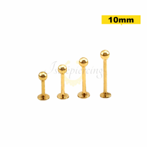 LABRET BANHADO A OURO 1.2 X 10 X 3MM - Imagem 1