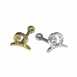 MICRO RETO SIGNO TOURO - BANHADO A OURO - Imagem 1