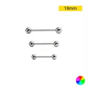 MICRO RETO TITÂNIO NATURAL - 1.2 X 18 X 3MM - Imagem 1