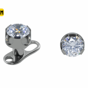 MICRODERMAL TITÂNIO COPINHO GARRAS C/ ZIRCÔNIA - 4MM - Imagem 1
