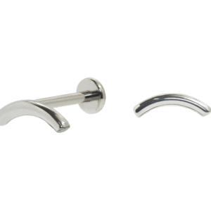 LABRET TITÂNIO R/I BARRA CURVADA - Imagem 1