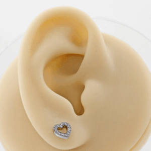 LABRET TITÂNIO R/I CORAÇÃO VAZADO C/ ZIRCÔNIA - Imagem 4