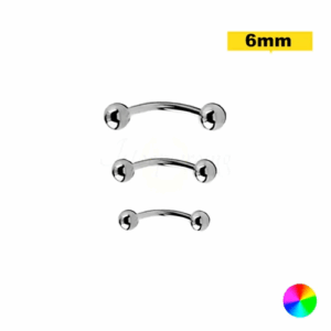 MICRO CURVO TITÂNIO NATURAL 1.2 X 6 X 3MM - Imagem 1