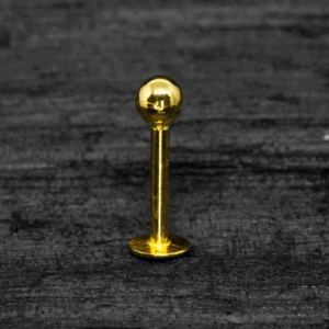 LABRET OURO 18K 1.2 x 8 X 3MM - LTO - Imagem 1