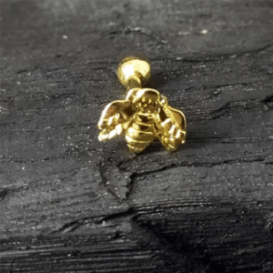 MICRO RETO ABELHA OURO 18K - CO52 - AMARELO - Imagem 1