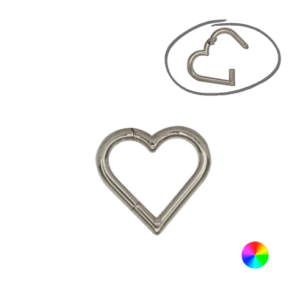HEART CLICKER TITÂNIO - 1.2 X 8MM - Imagem 1