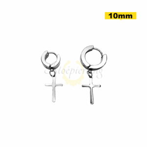 ARGOLA CLICKER AÇO C/ CRUZ 10MM - UNIDADE - Imagem 1