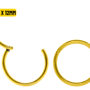 SEGMENTO CLICKER TITÂNIO PVD GOLD - 1.2 X 12MM - Imagem 1