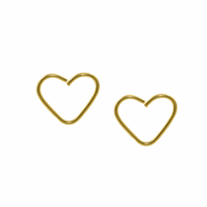 HEART BANHADO A OURO - C120 - Imagem 1