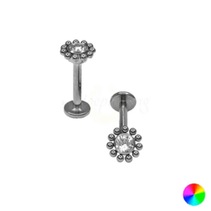LABRET TITÂNIO R/I MINI SOL - Imagem 1