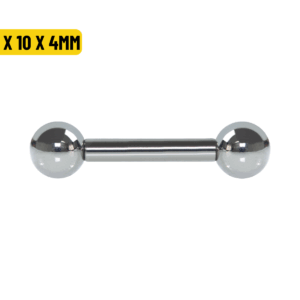 BARBELL RETO TITÂNIO R/INTERNA - 1.6 X 10 X 4MM - Imagem 1