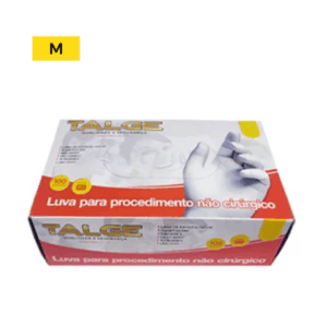 LUVA LÁTEX TALGE C/100 UNIDADES - M - Imagem 1