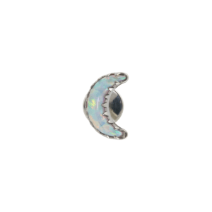 LABRET TITÂNIO R/I LUA C/ OPALA - BOREAL - Imagem 1