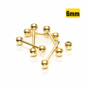 MICRO RETO BANHADO A OURO 1.2 X 6 X 3MM - Imagem 1