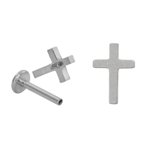 LABRET AÇO R/I CRUZ - Imagem 1