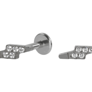 LABRET AÇO R/I RAIO CRAVEJADO MENOR - Imagem 1