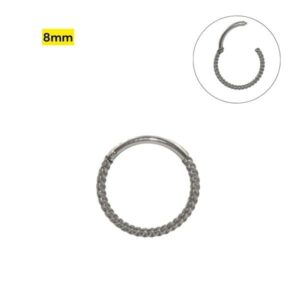 SEGMENTO CLICKER AÇO TRANÇADO - 8MM - Imagem 1