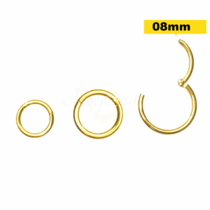 SEGMENTO CLICKER AÇO PVD GOLD - 1.2 X 8MM - Imagem 1