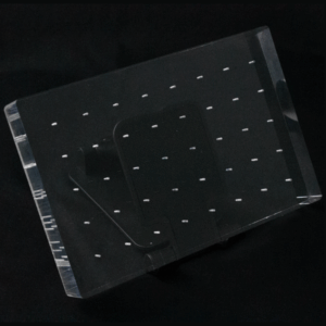 EXPOSITOR ACRILICO TOPO P/ 40 PCAS - 18 X 12 X 2.5CM TRANSPARENTE - Imagem 1