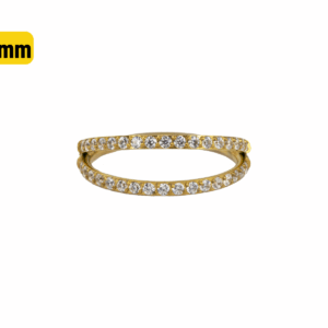 SEGMENTO CLICKER AÇO PVD C/ ZIRCÔNIA DUPLA - 12MM - Imagem 1