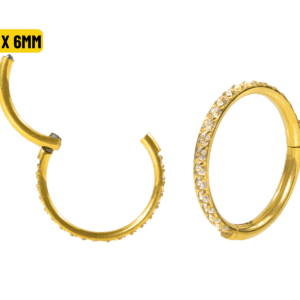 SEGMENTO CLICKER AÇO PVD C/ ZIRCÔNIA - 1.2 X 6MM - Imagem 1