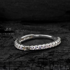 CONCH CLICKER OURO 18K CRAVEJADO NA11 - BRANCO - Imagem 1
