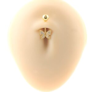 BANANA BELL BORBOLETA - UP179 (BANHADO A OURO) - Imagem 3