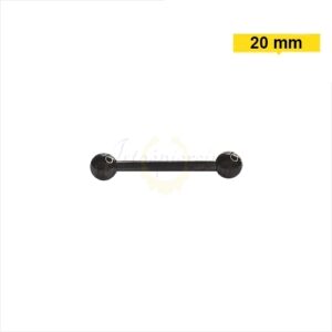BARBELL PVD BLACK - 1.6 X 20 X 5MM - Imagem 1