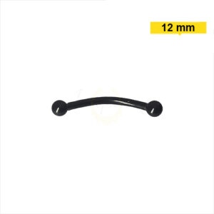 MICRO CURVO PVD BLACK 1.2 X 12 X 3MM - Imagem 1