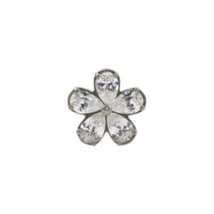 LABRET TITÂNIO R/I FLOR C/ ZIRCÔNIA MOD6 - NATURAL - Imagem 4