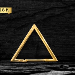 TRIÂNGULO CLICKER OURO 18K LISO - 1.2 X 14/16MM - AAO41G - Imagem 1