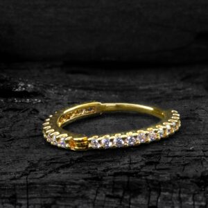 CONCH CLICKER OURO 18K CRAVEJADO NA10 - AMARELO - Imagem 1
