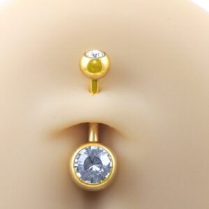 BANANA BELL TITÂNIO PVD GOLD -  BRANCO G - Imagem 2