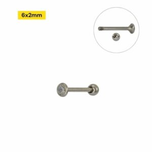 MICRO RETO AÇO AUSTRALIANO - 1.0 X 6 X 2.0  X 2MM - Imagem 1