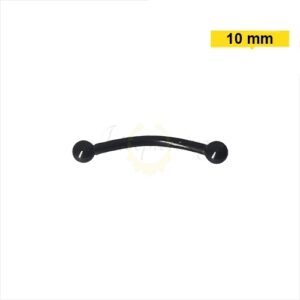 MICRO CURVO PVD BLACK 1.2 X 10 X 3MM - Imagem 1