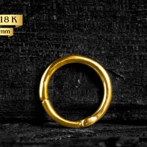 SEGMENTO CLICKER OURO 18K - 1.2 X 6MM - AAO1 - Imagem 1
