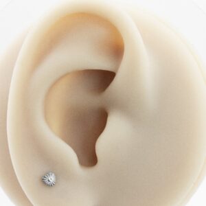LABRET TITÂNIO R/I CORAÇÃO DIAMANTADO - Imagem 4