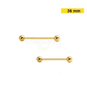 MEGABELL TRANSVERSAL PVD GOLD 1.2 X 36 X 4MM - Imagem 1