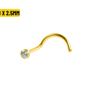 NOSTRIL TITÂNIO PVD GOLD - 0.8 X 2.5MM - Imagem 1