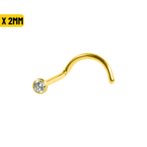 NOSTRIL TITÂNIO PVD GOLD - 1.0 X 2MM - Imagem 1