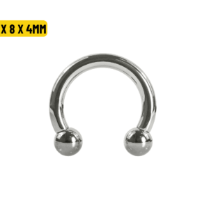 FERRADURA TITÂNIO R/INTERNA - 1.6 X 8 X 4MM - Imagem 1