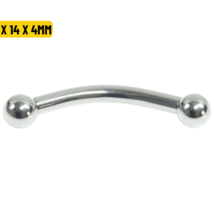 MICRO CURVO TITÂNIO R/INTERNA - 1.6 X 14 X 4MM - Imagem 1