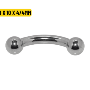 MICRO CURVO TITÂNIO R/INTERNA - 2.0 X 10 X 4/4MM - Imagem 1